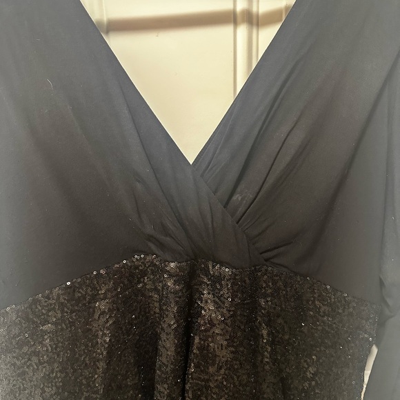 Torrid - Special Occasion Black Sequin Skater Dress - Picture 5 of 7